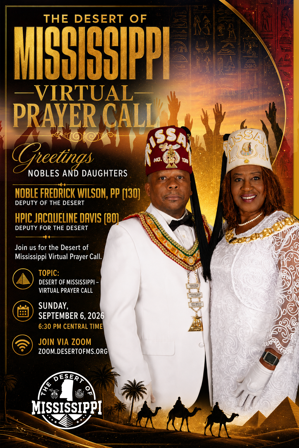 Desert of Mississippi Virtual Prayer Call 2026